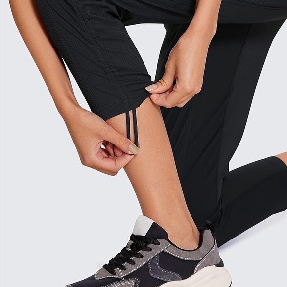 (A8) CRZ YOGA Casual 7/8 Pants 25"- Lightweight Athletic Track Joggers - Picture 3 of 8